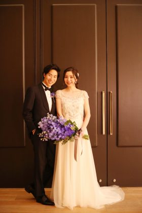 【Wedding Report】ビーズ刺繍のHalfpenny London（ハーフペニー・ロンドン）でホテルウェディング